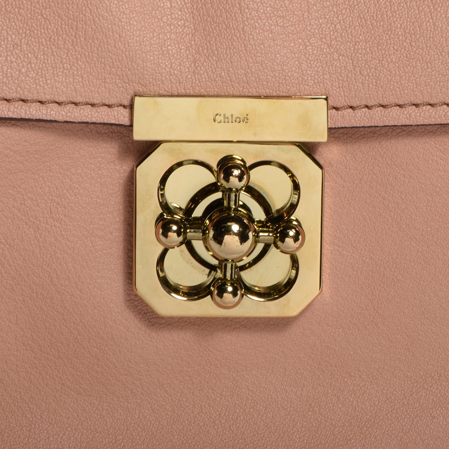 Leather Elsie Satchel Blush