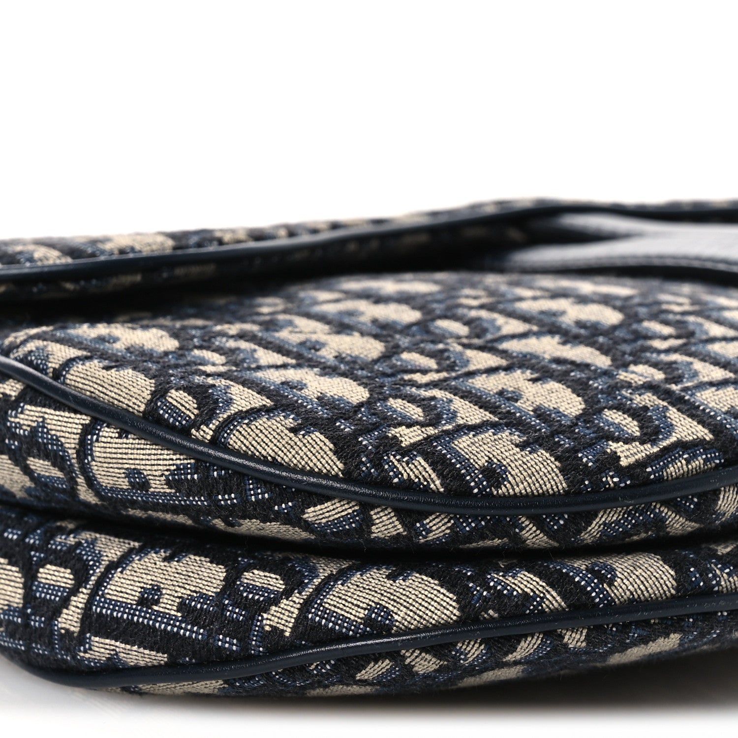 Christian Dior Oblique Saddle Bag Blue 9 of 11