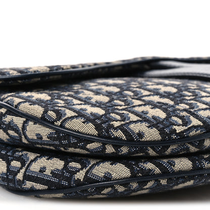 Christian Dior Oblique Saddle Bag Blue 9 of 11