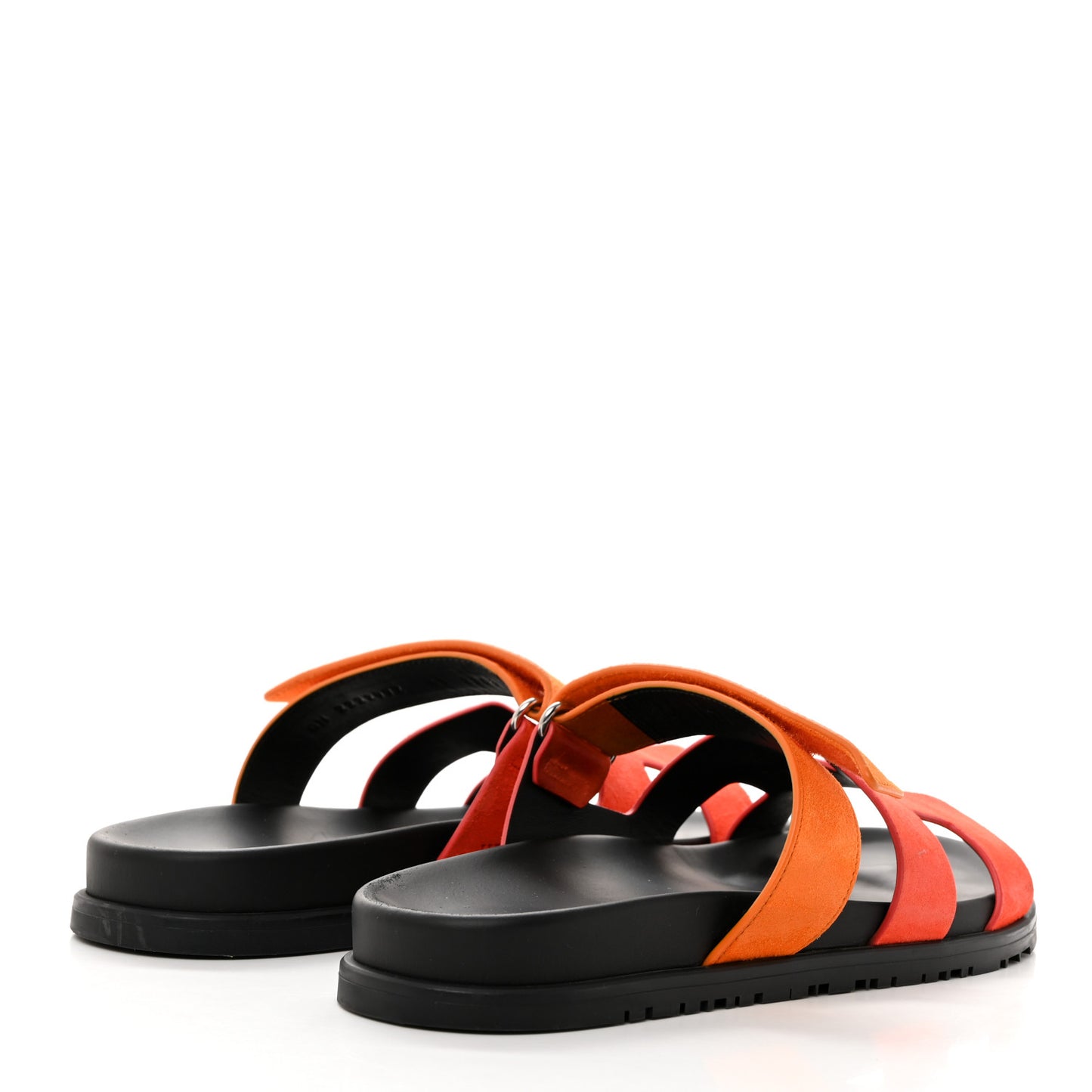 Suede Goatskin Womens Chypre Sandals 41 Rouge Ecarlate Sunset