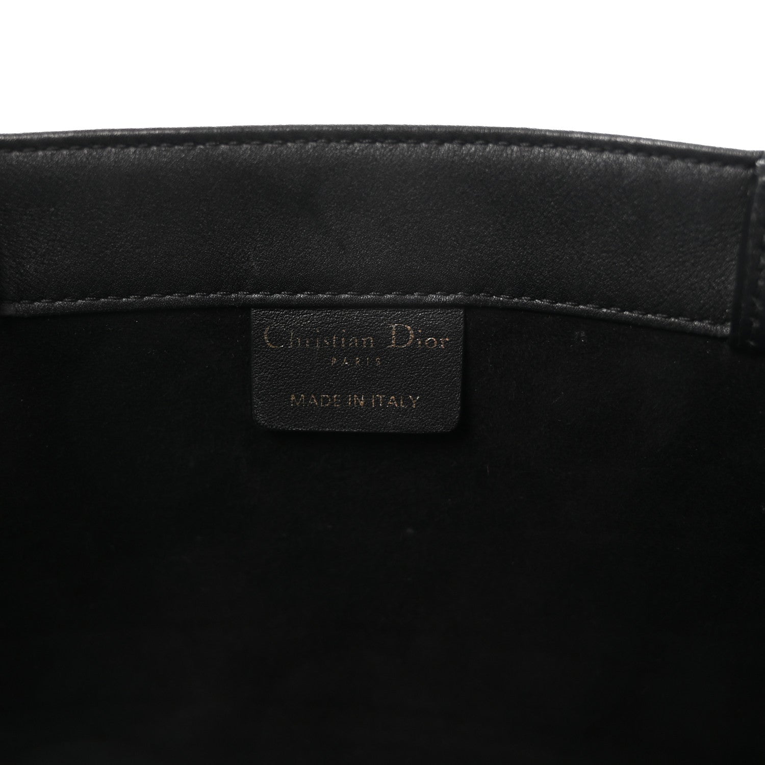 Christian Dior Calfskin Embossed Medium Book Tote Black 6 of 10