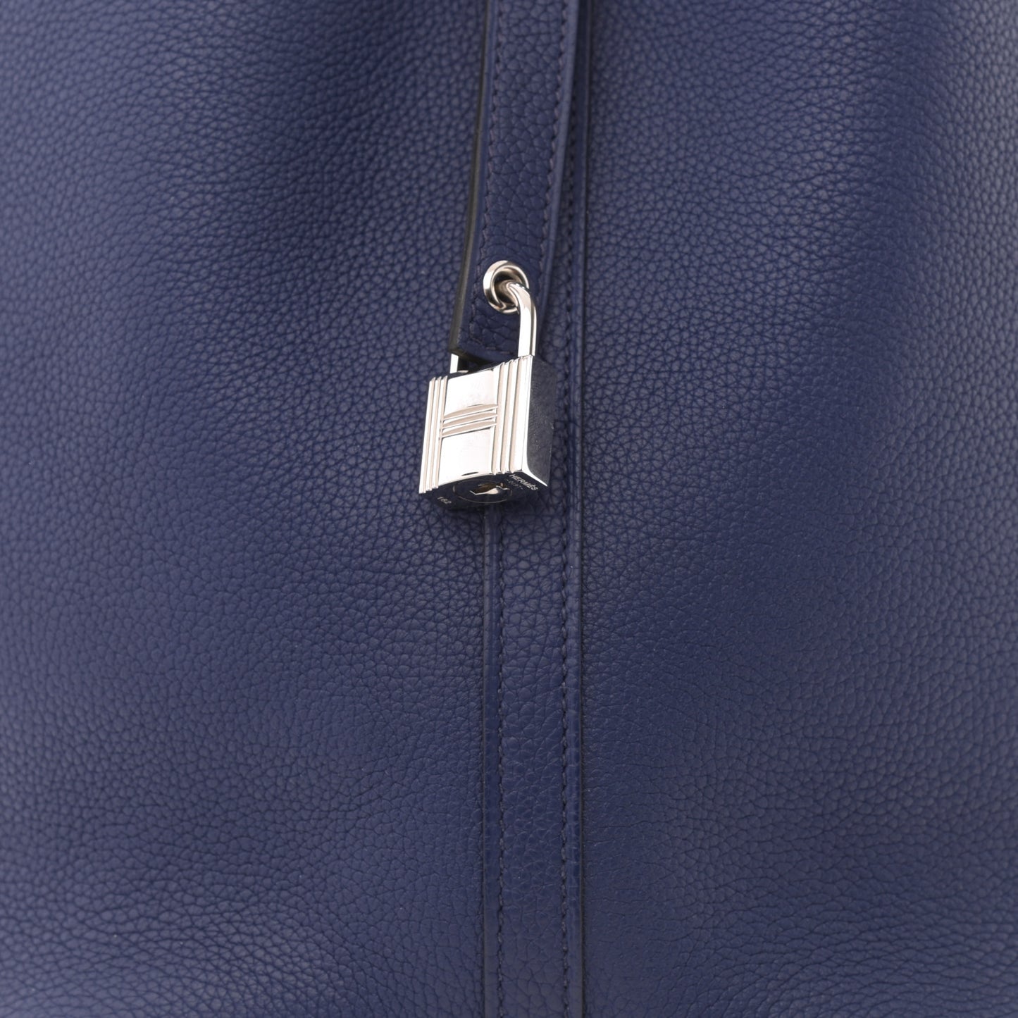 Taurillon Clemence Picotin Lock 22 MM Bleu Saphir