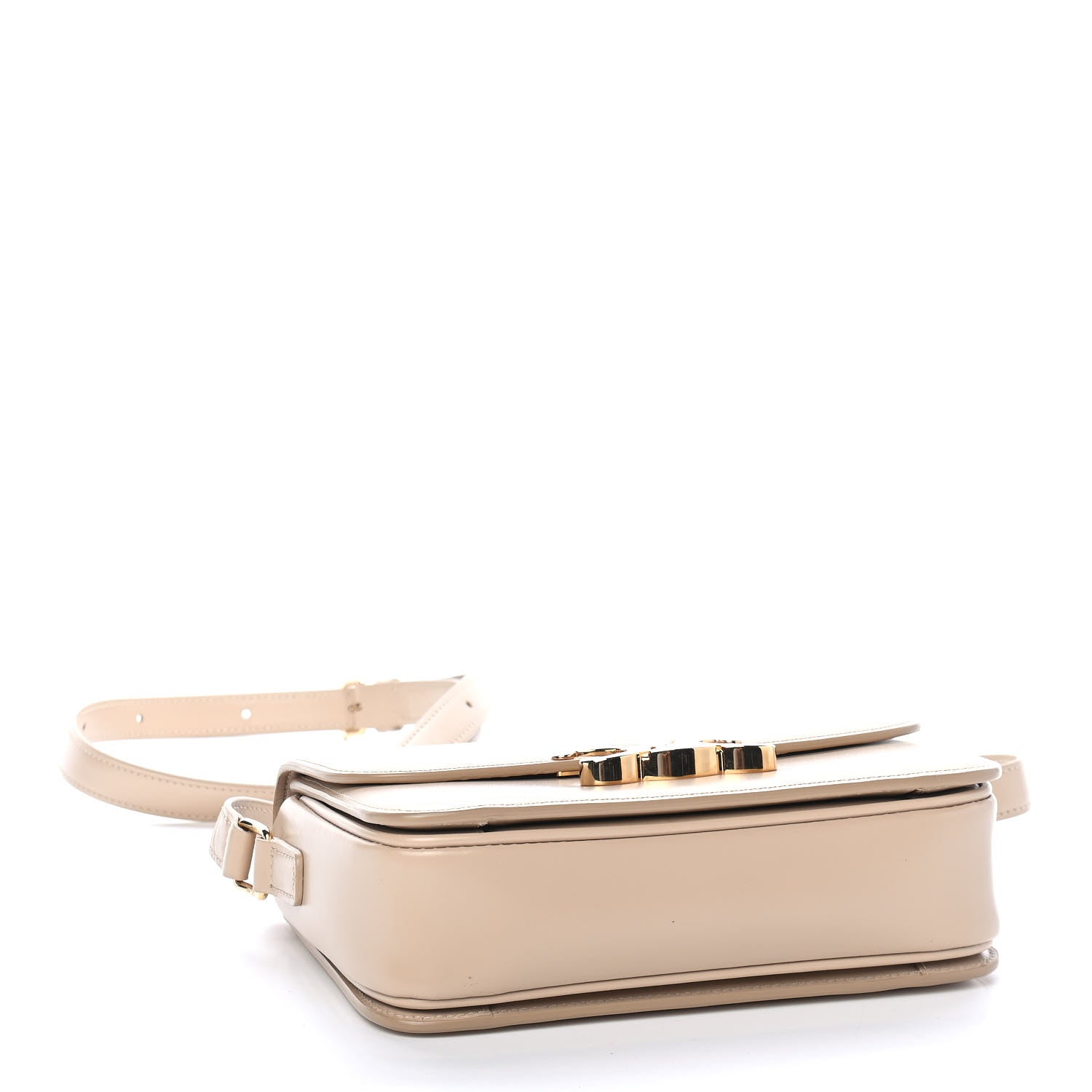 Celine Shiny Calfskin Teen Triomphe Nude 4 of 10