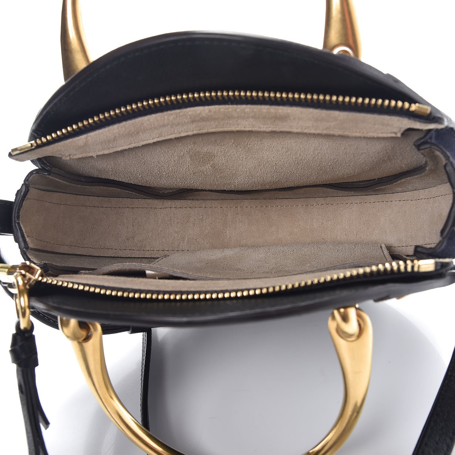 Chloe Calfskin Suede Small Pixie Bag Full Blue 4 of 8