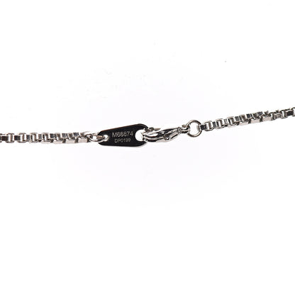 Louis Vuitton LV Whistle Chain Pendant Necklace Silver 4 of 8