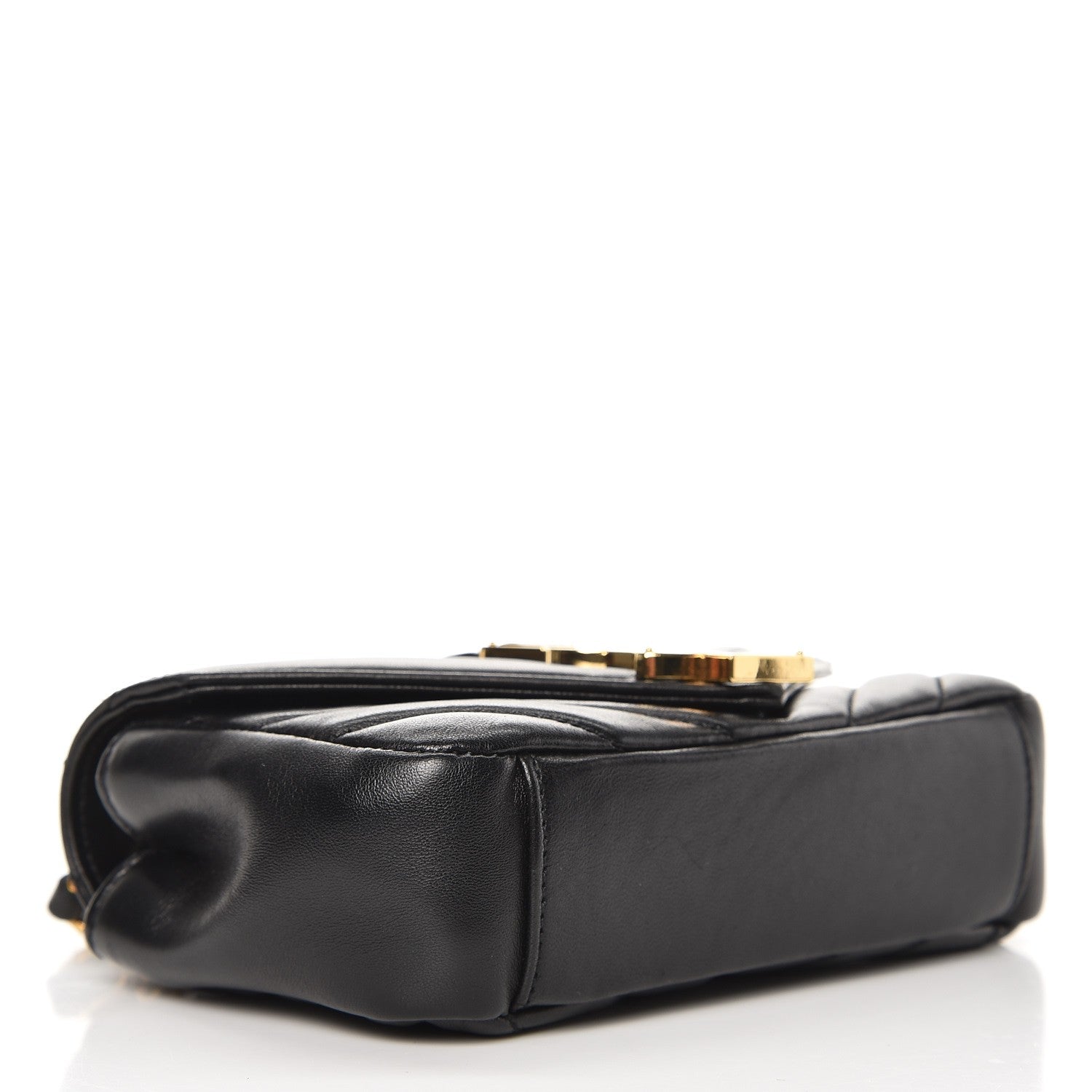 Saint Laurent Sheepskin Matelasse Monogram Classic Baby Chain Bag Black 4 of 7