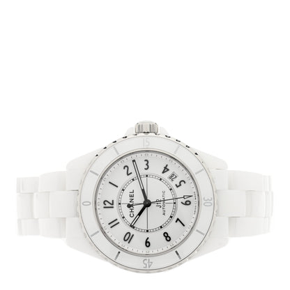 Chanel Stainless Steel Ceramic 38mm J12 Automatic Watch White 2 of 5