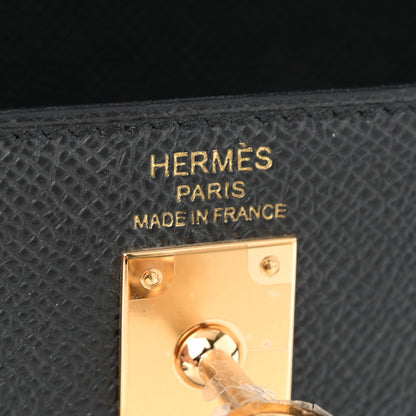 Hermes Epsom Kelly Sellier 25 Black 6 of 11