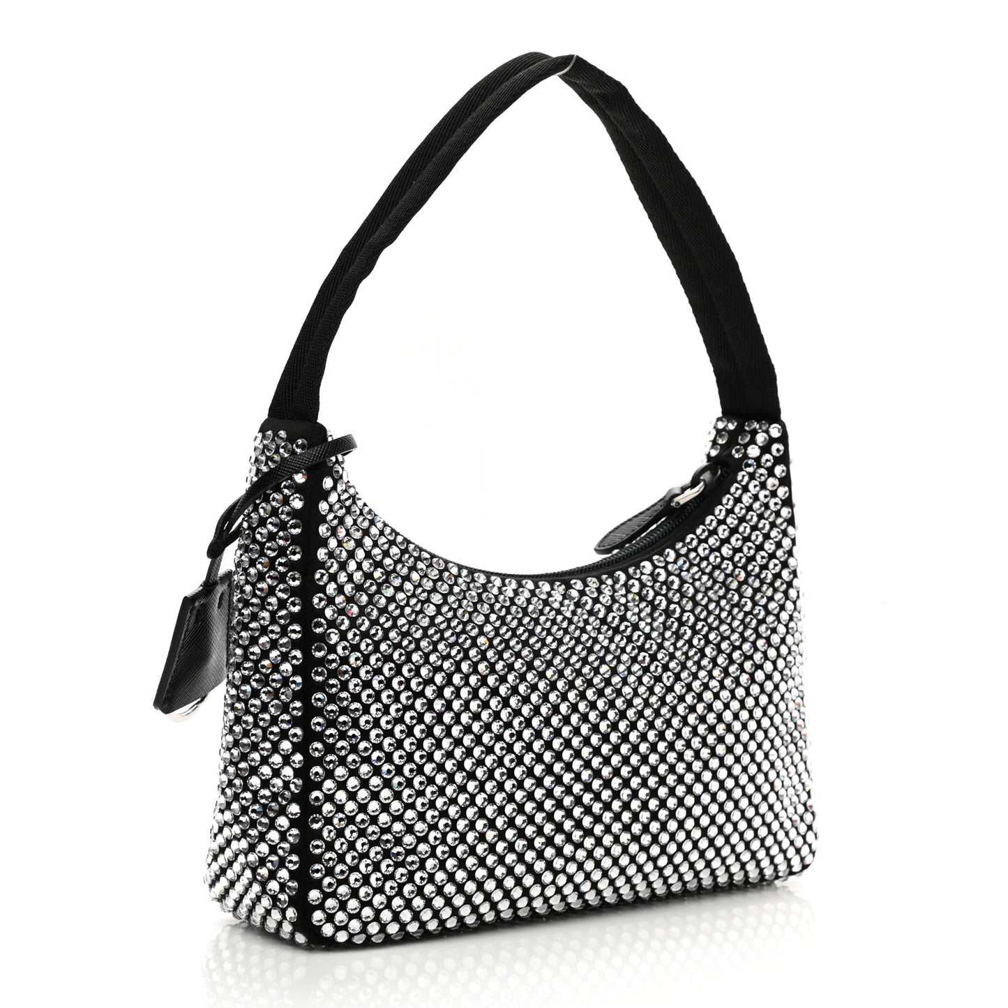 Satin Crystal Mini Re-Edition 2000 Bag Cristal