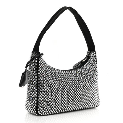 Prada Satin Crystal Mini Re-Edition 2000 Bag Cristal 3 of 11