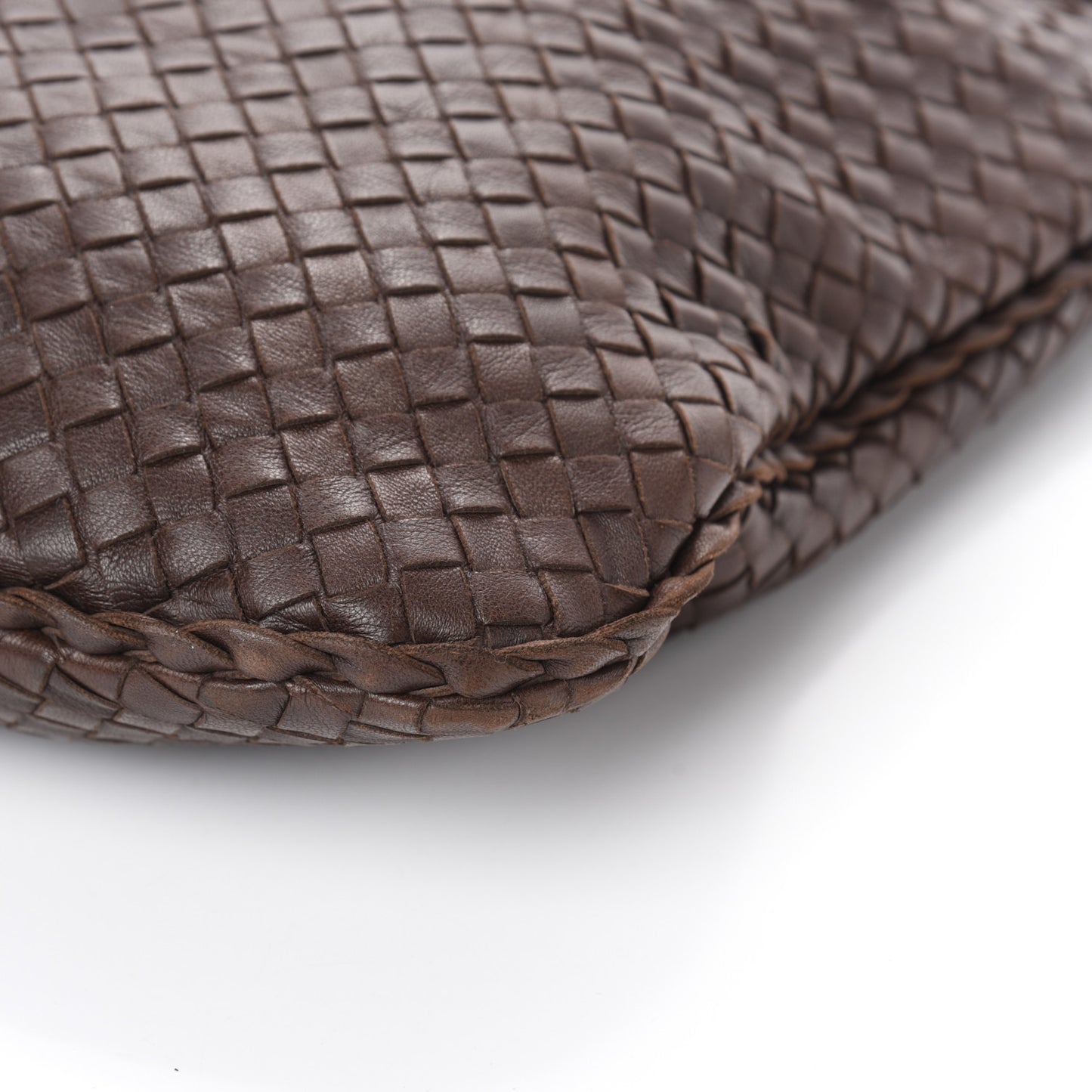 Nappa Intrecciato Large Veneta Hobo Ebano