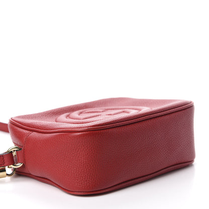 Gucci Pebbled Calfskin Small Soho Disco Bag Tabasco Red 4 of 12
