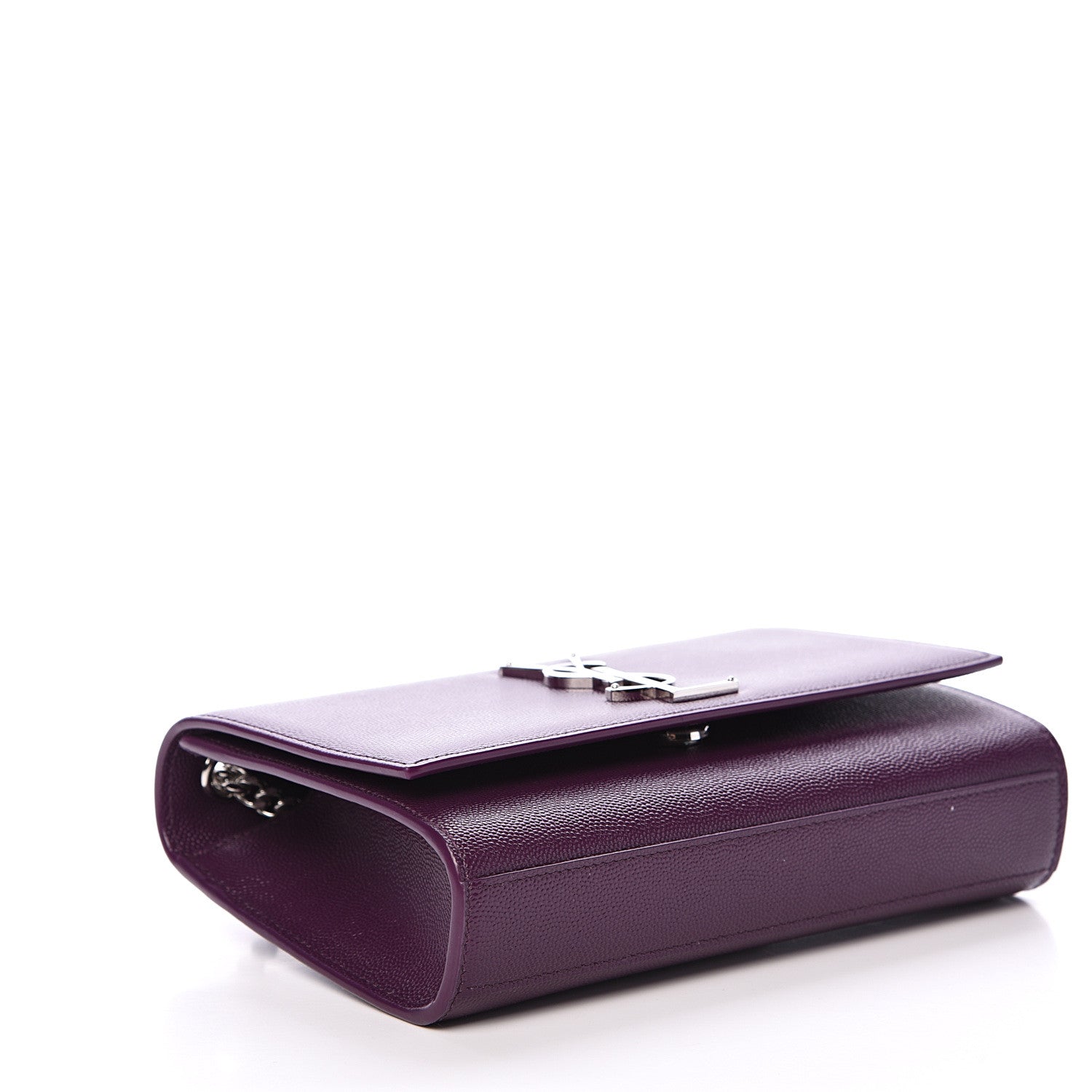 Saint Laurent Grain De Poudre Small Monogram Kate Satchel Lilac 3 of 11