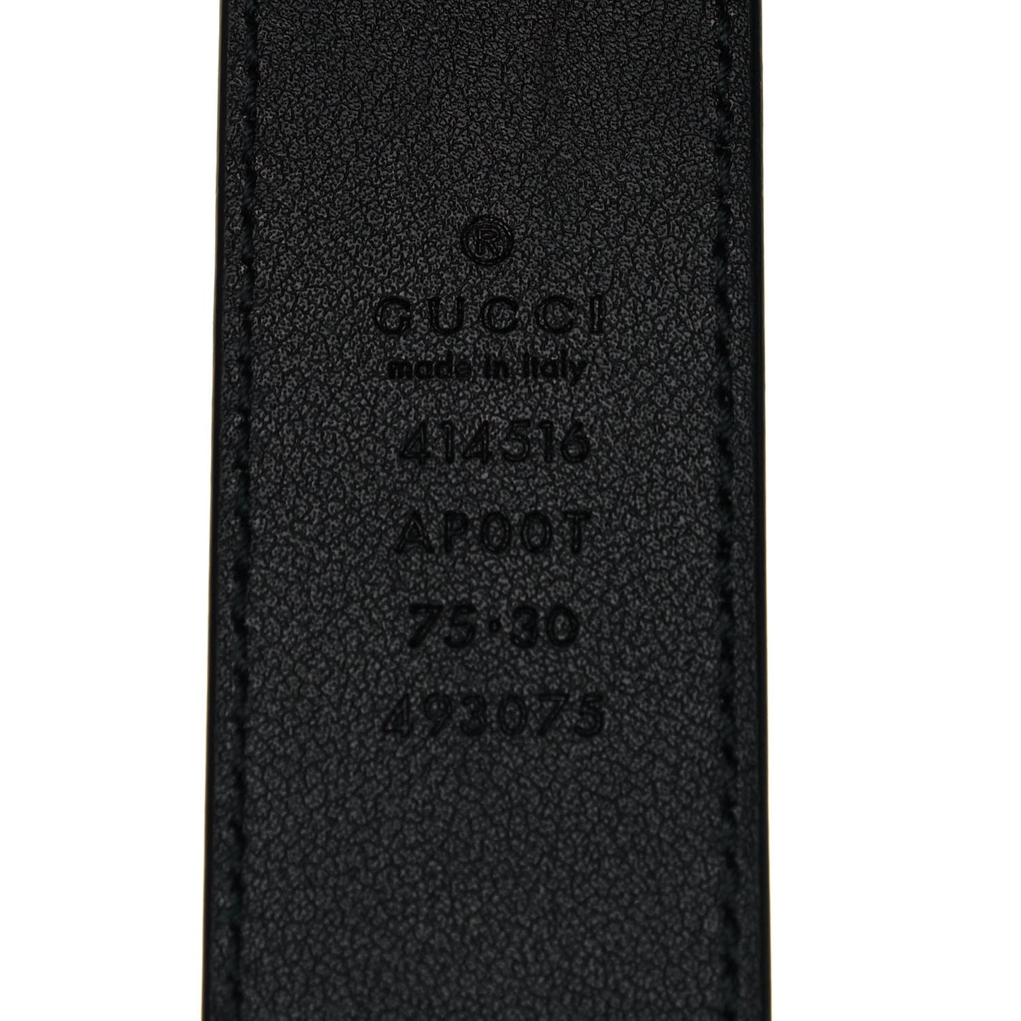 Calfskin Double G 30mm Belt 75 30 Black