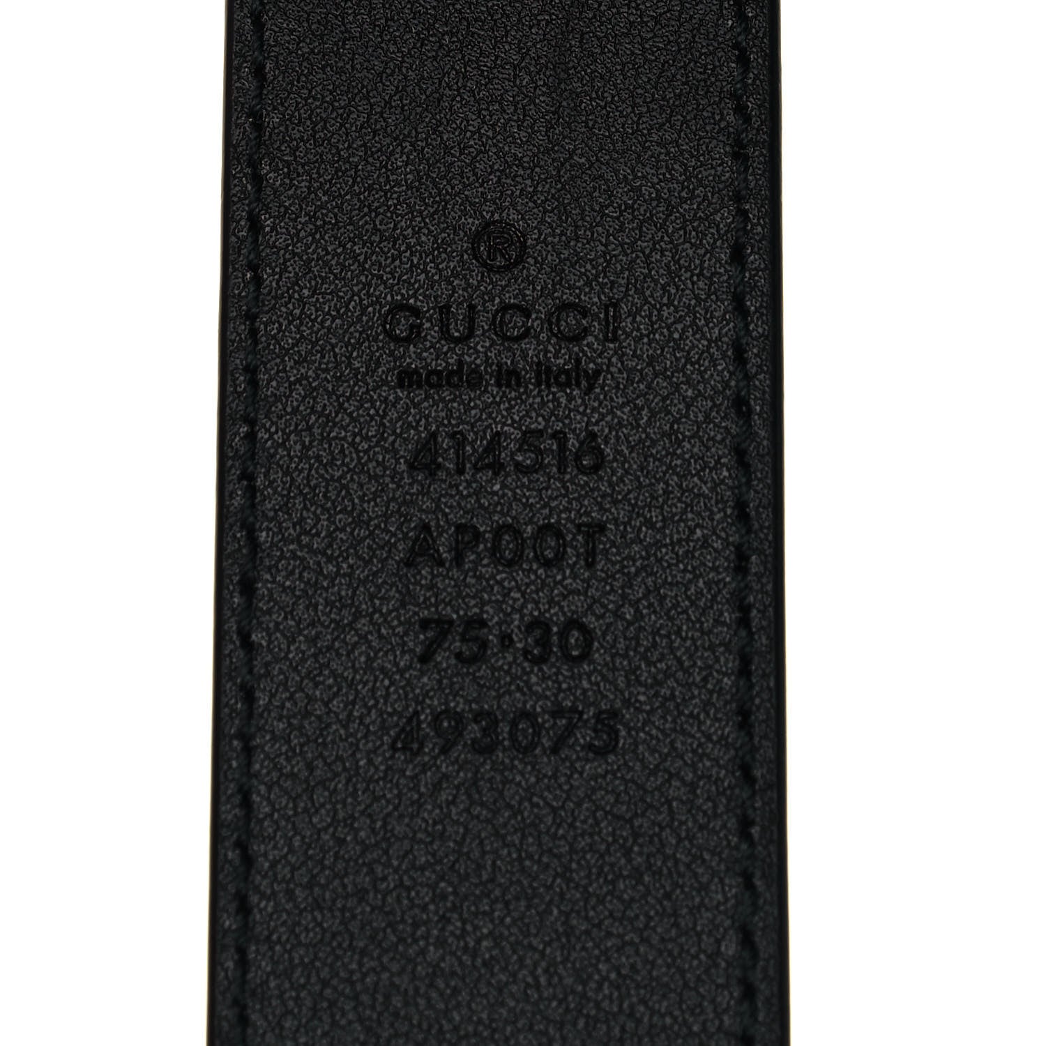 Gucci Calfskin Double G 30mm Belt 75 30 Black 3 of 4