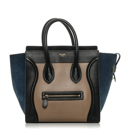 Celine Smooth Calfskin Suede Mini Tri-Color Luggage Beige 1 of 7