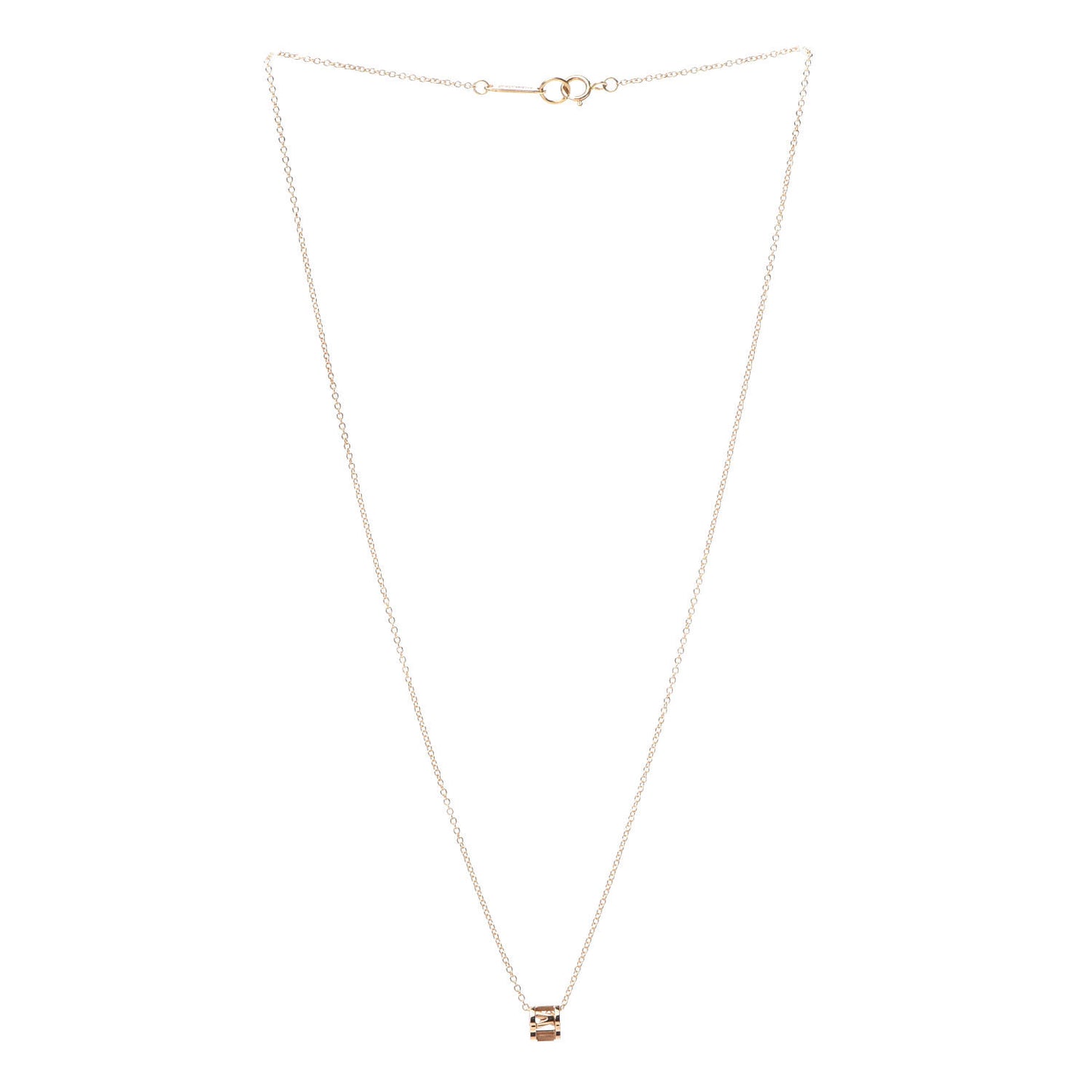 18K Rose Gold Atlas Open Pendant Necklace