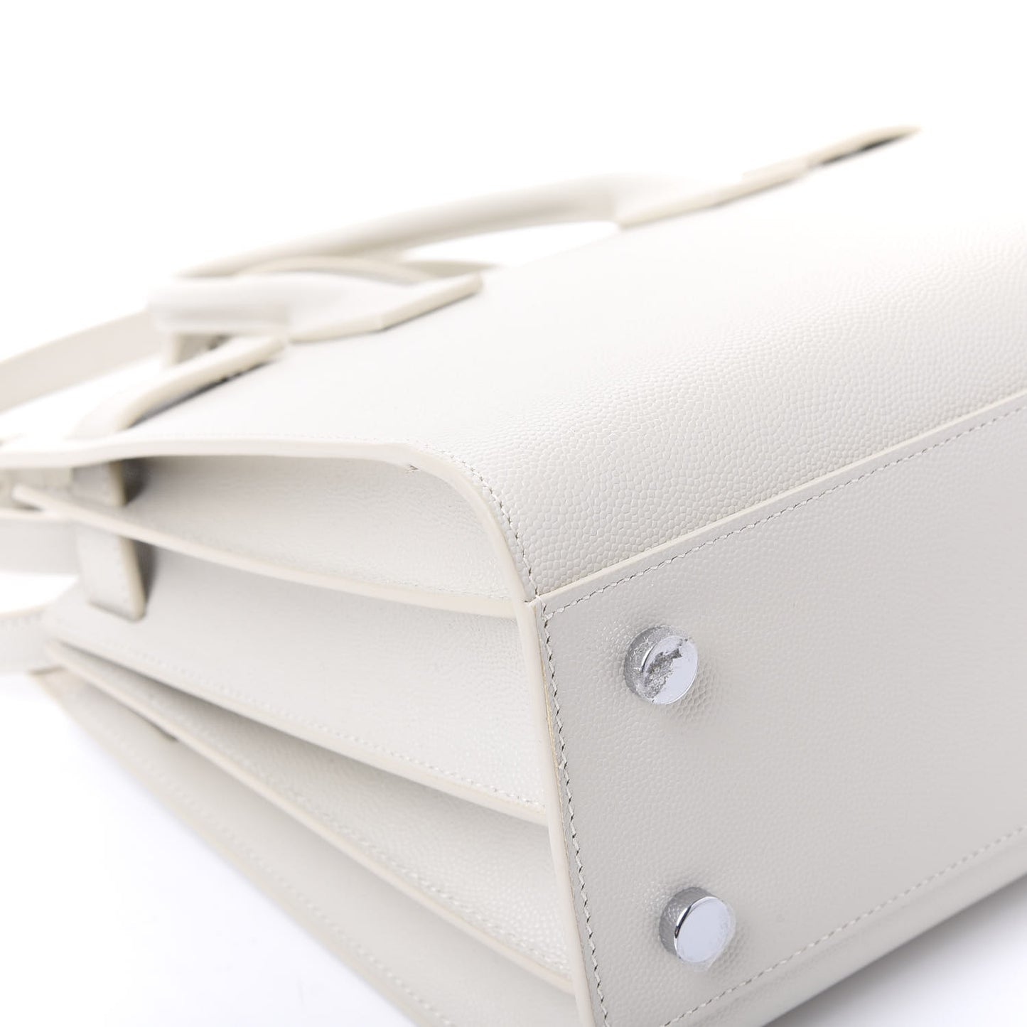 Grained Calfskin Baby Sac De Jour Crema Soft