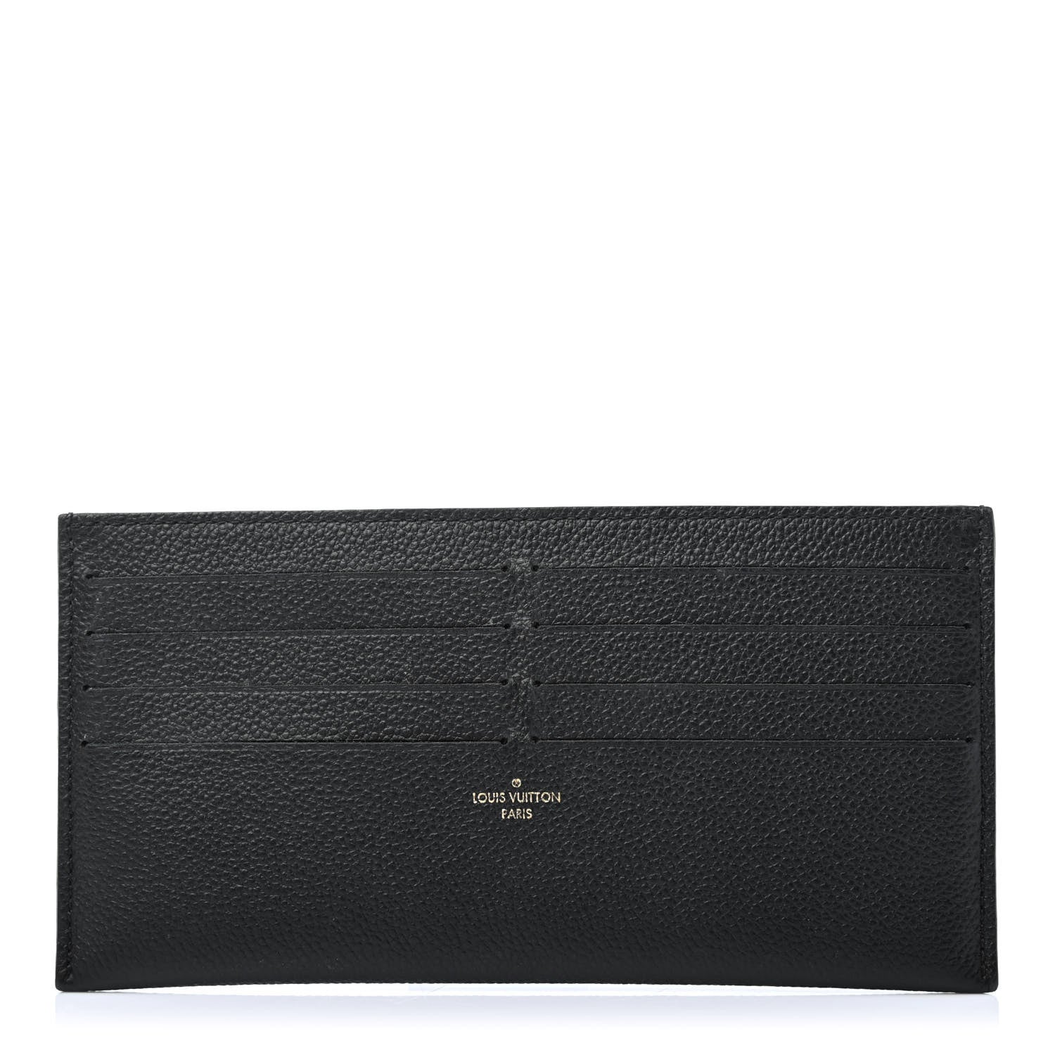 Louis Vuitton Calfskin Felicie Chain Wallet Card Holder Insert Black 1 of 4