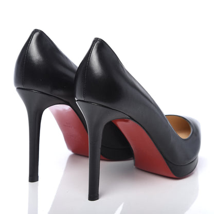 Christian Louboutin Shiny Nappa Pigalle Plato 100 Pumps 39 Black 4 of 7