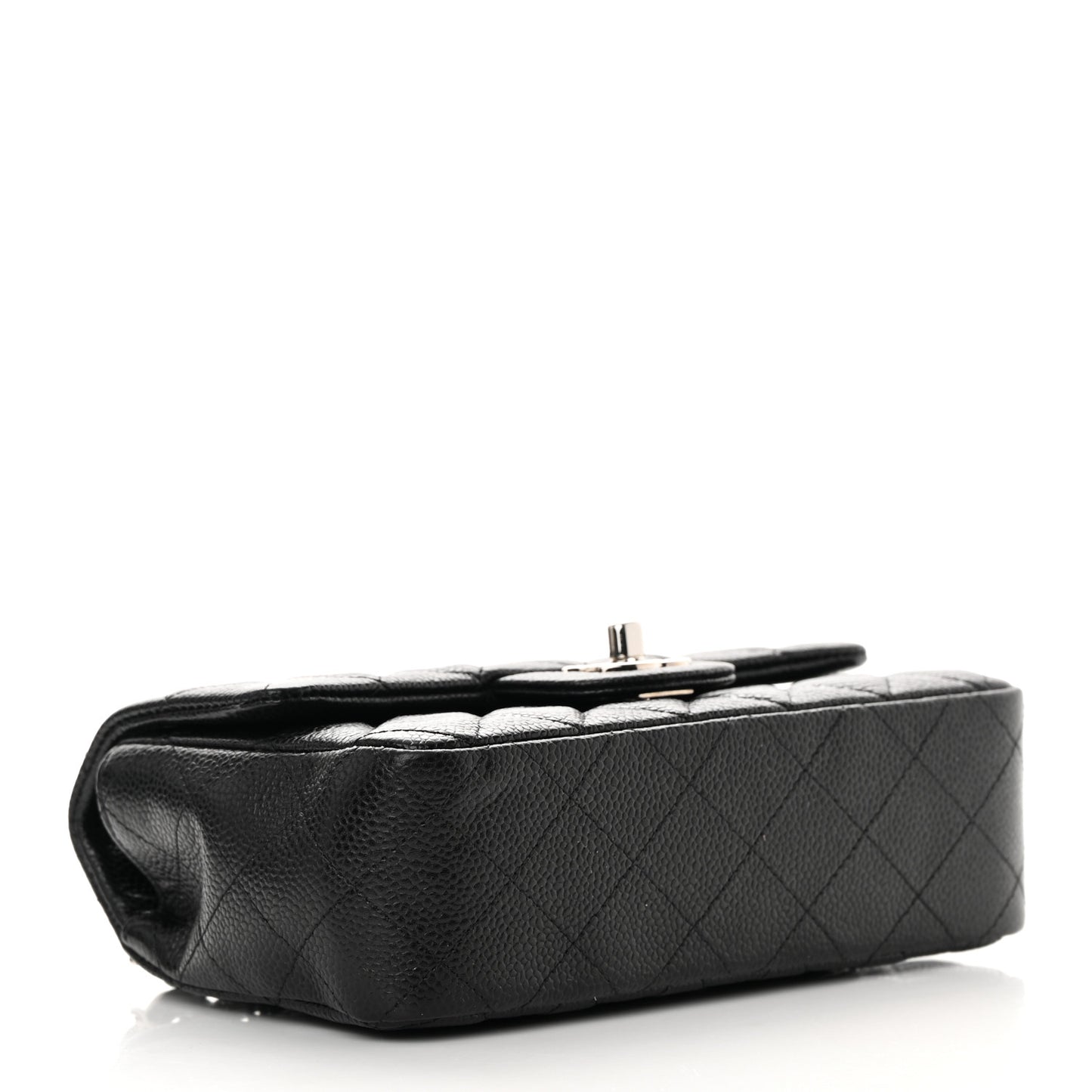 Caviar Quilted Mini Rectangular Flap Black
