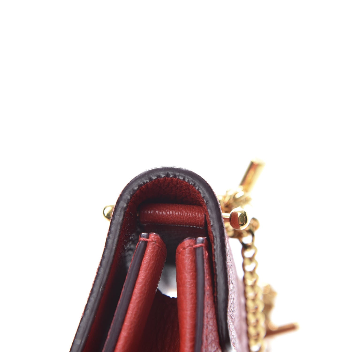 Chloe Grained Lambskin Mini Drew Shoulder Bag Plaid Red 15 of 16
