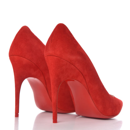 Christian Louboutin Veau Velours Alminette 100 Pumps 37.5 Loubi 4 of 8