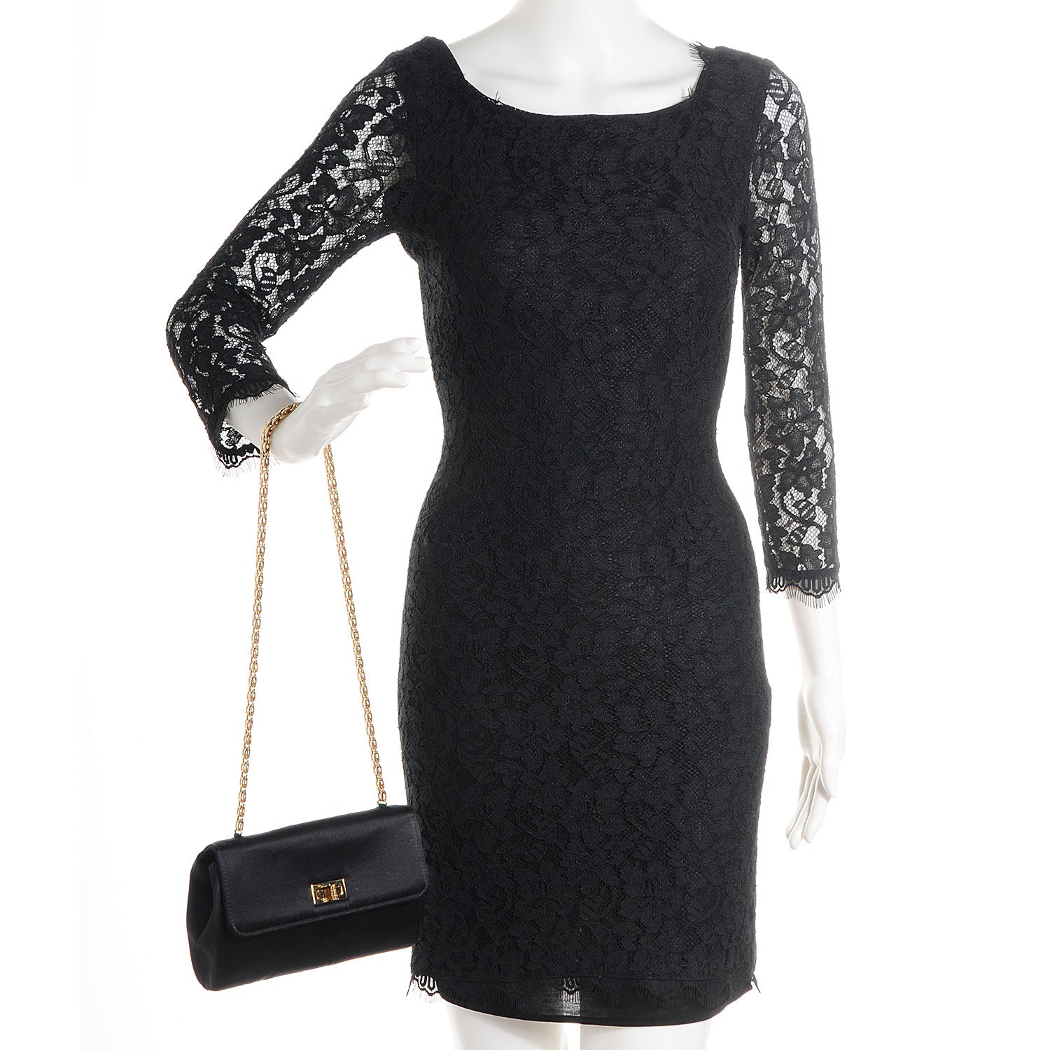 Chanel Satin Mademoiselle Flap Bag Black 2 of 9