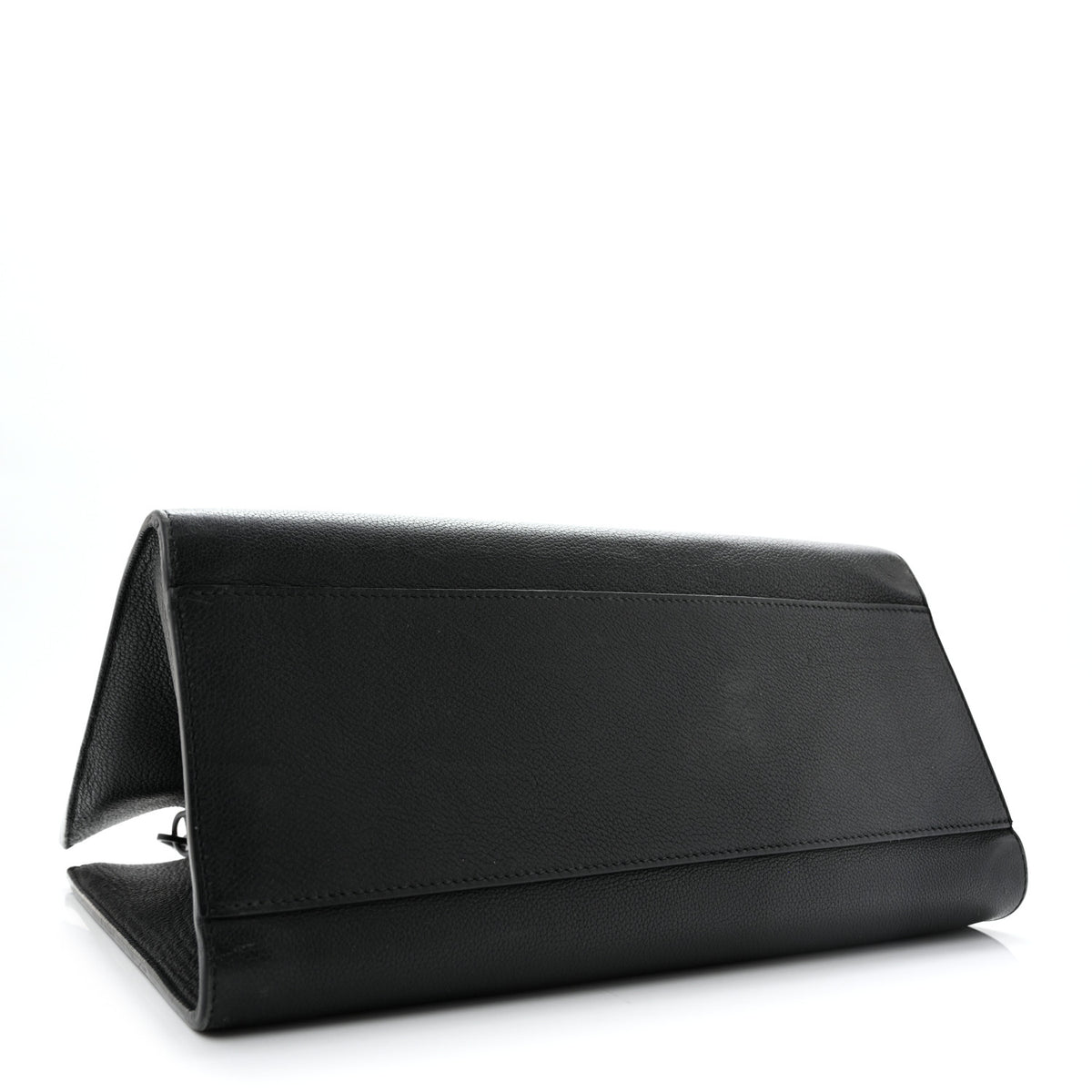 Soft Calfskin Lockme Tote MM Black