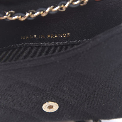 Chanel Jersey Quilted Belt Bag Black 6 of 11