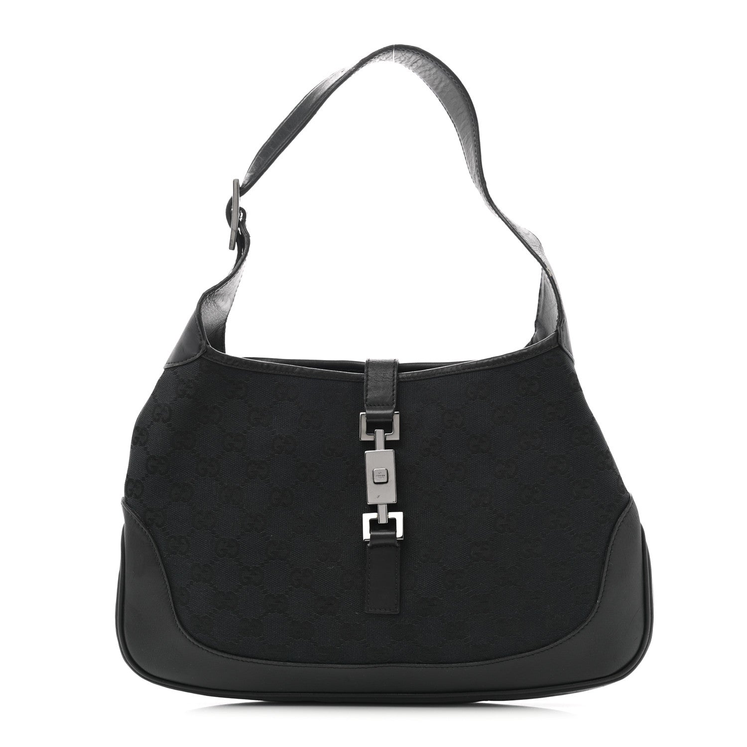 Gucci Monogram Jackie O Hobo Black 1 of 15