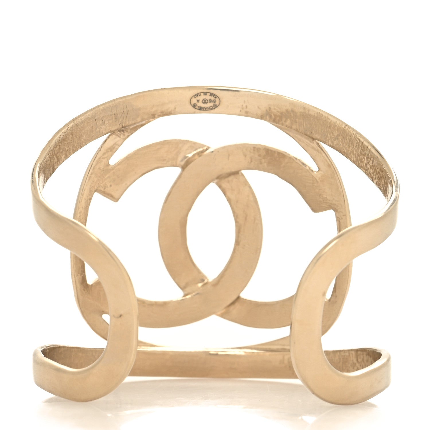 Chanel Metal CC Cuff Gold 3 of 4