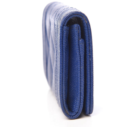 Chanel Caviar Quilted Vintage Mademoiselle Card Holder Dark Blue 9 of 11