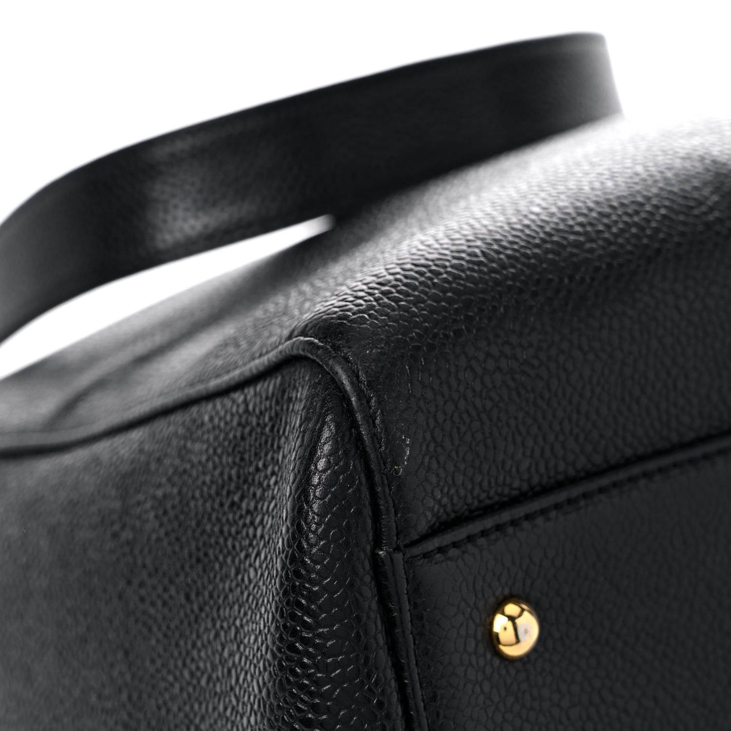 Chanel Caviar Large CC Shoulder Bag Black 9 of 18