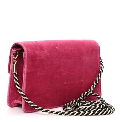 Gucci Velvet Crystal Square G Shoulder Bag Light Raspberry Rose 2 of 9