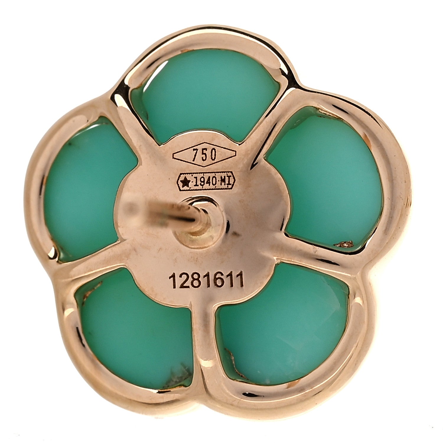 Pasquale Bruni 18K Rose Gold Diamond Turquoise White Moonstone Doublet Petit Joli Earrings 4 of 4