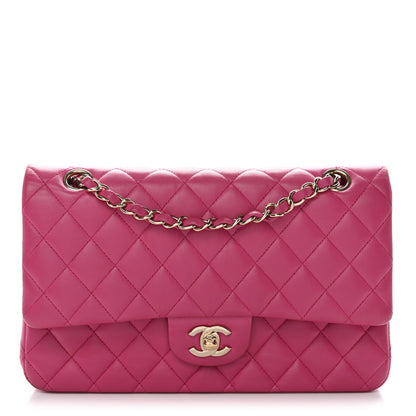 Chanel Lambskin Quilted Medium Double Flap Pink 1 of 16
