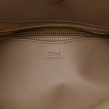Chloe Suede Calfskin Medium Owen Bucket Bag Motty Grey 6 of 11