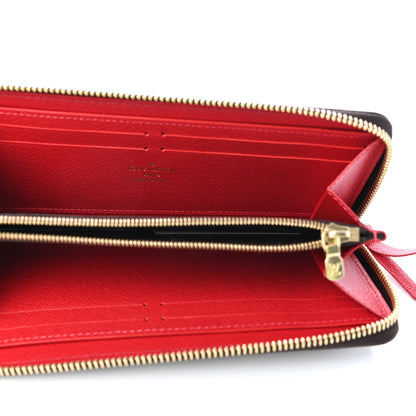 Louis Vuitton Damier Ebene Clemence Wallet Cherry 5 of 7