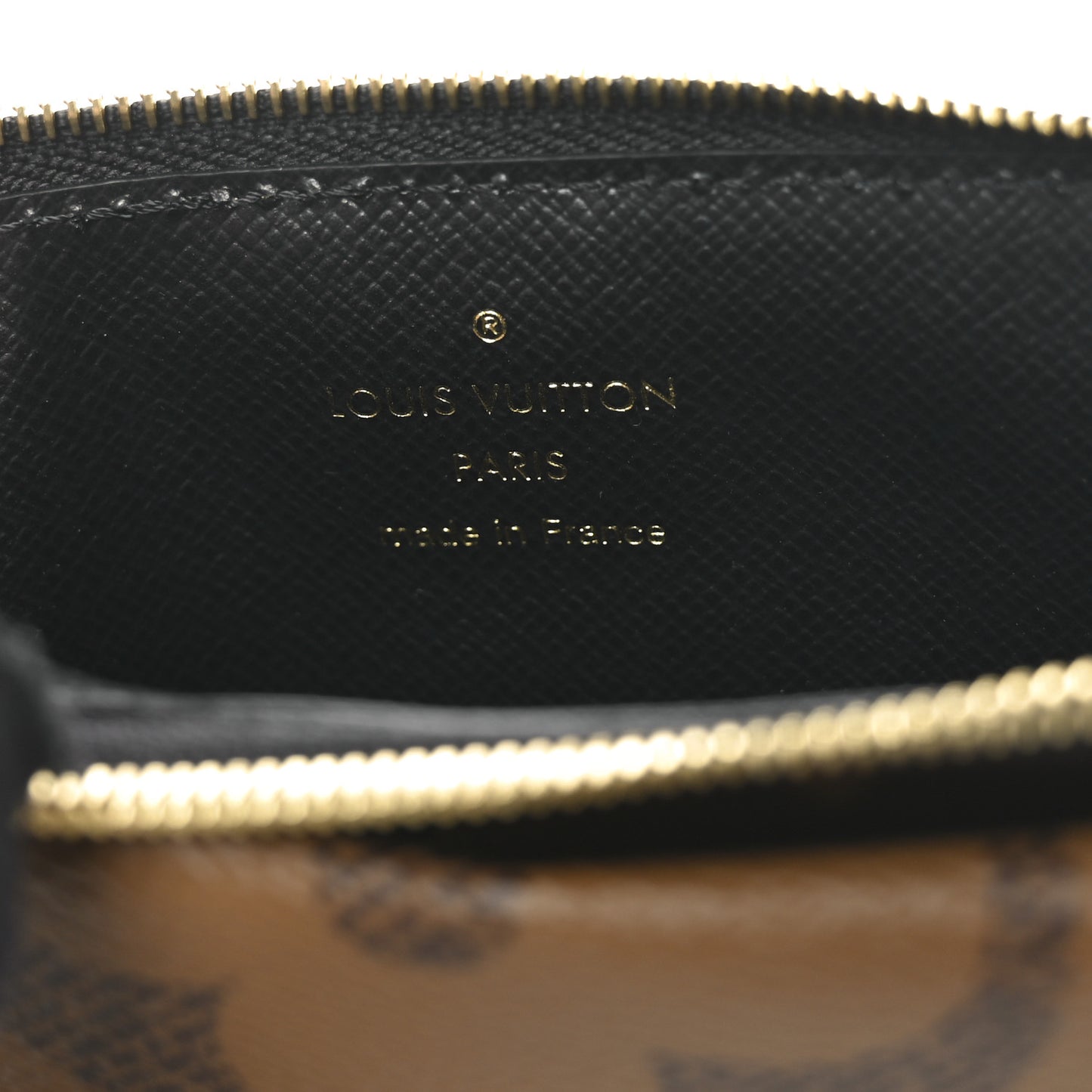 Reverse Monogram Recto Verso Card Holder Brown