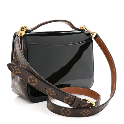 Louis Vuitton Patent Calfskin Monogram Cherrywood BB Black 3 of 11