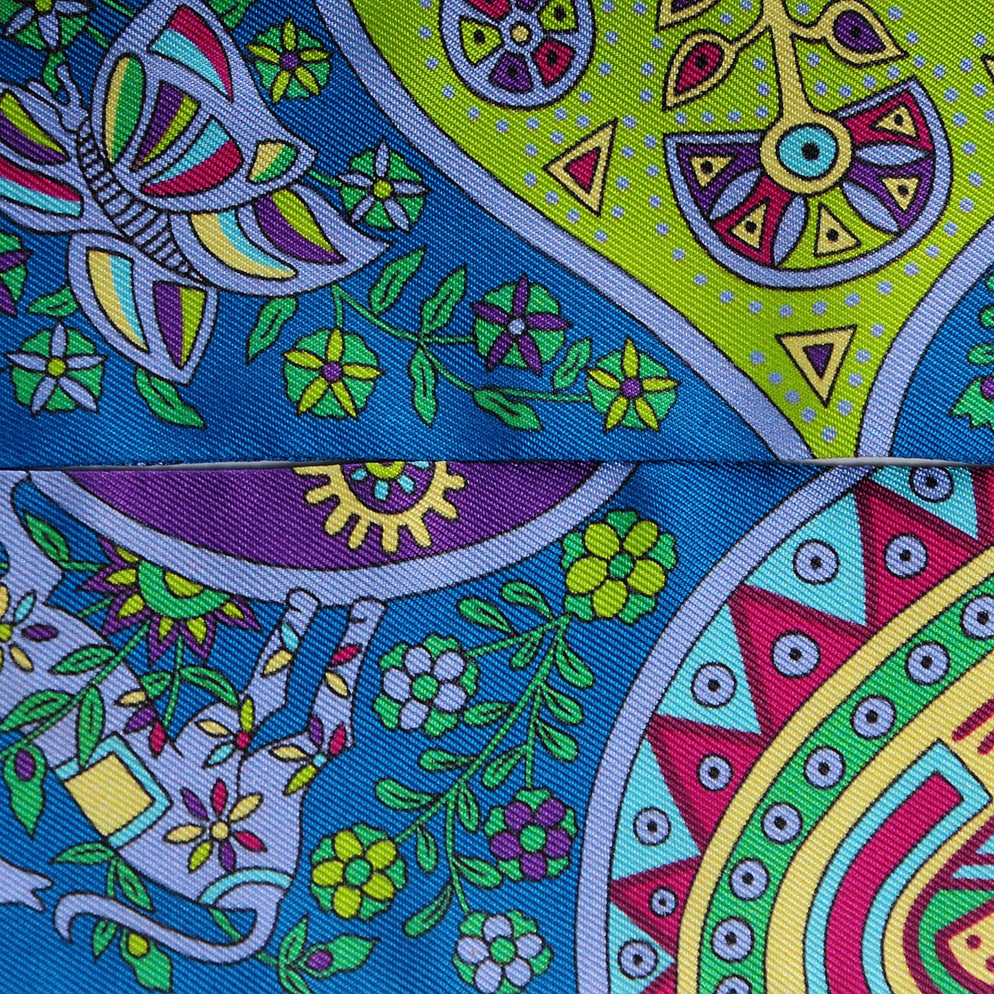 Silk L'Arbre De Vie Twilly Canard Fuchsia Vert