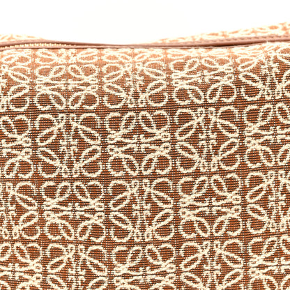 Loewe Jacquard Anagram Calfskin Small Cubi Bag Tan Pecan 7 of 9