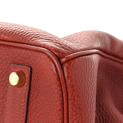 Hermes Togo Verso Birkin 35 Brique Ebene 10 of 14