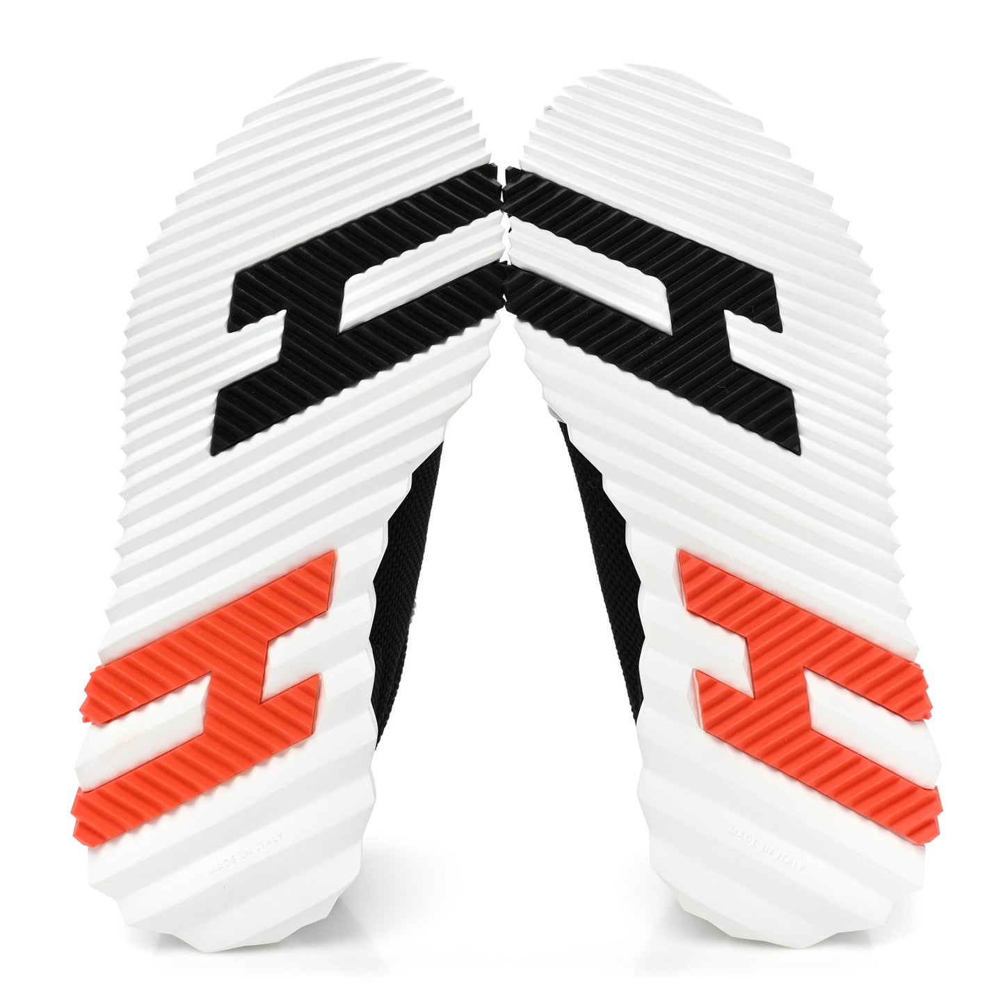 Air Mesh Suede Goatskin Bouncing Sneakers 36 Black Orange