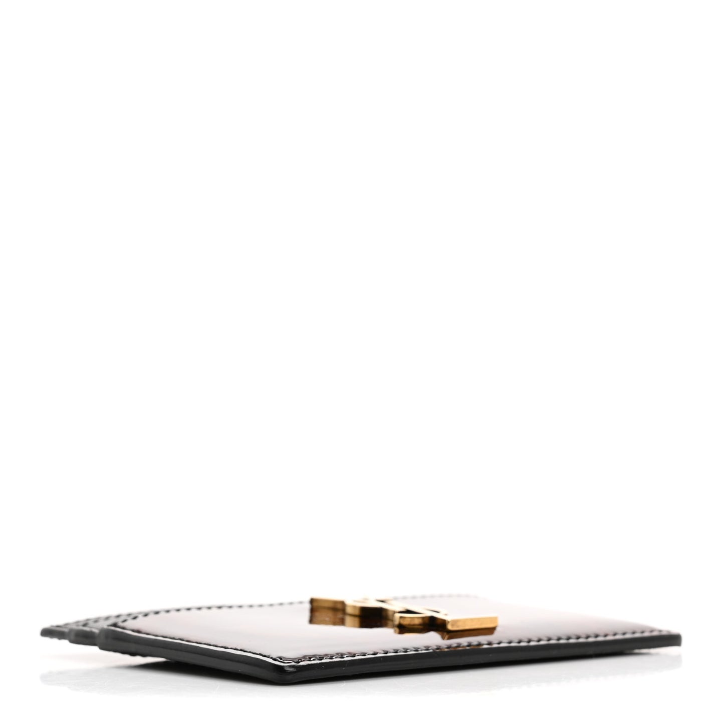Patent Monogram Credit Card Case Tortoiseshell