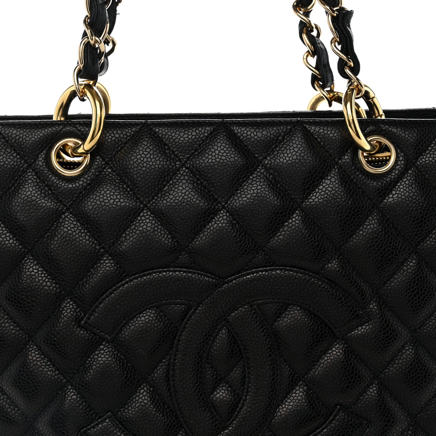 Chanel Caviar Quilted Grand Shopping Tote GST Black 7 of 10