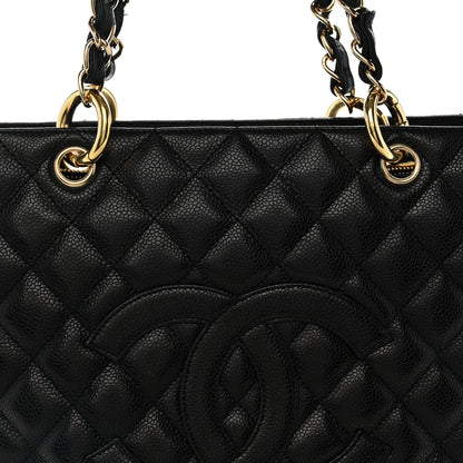 Chanel Caviar Quilted Grand Shopping Tote GST Black 7 of 10