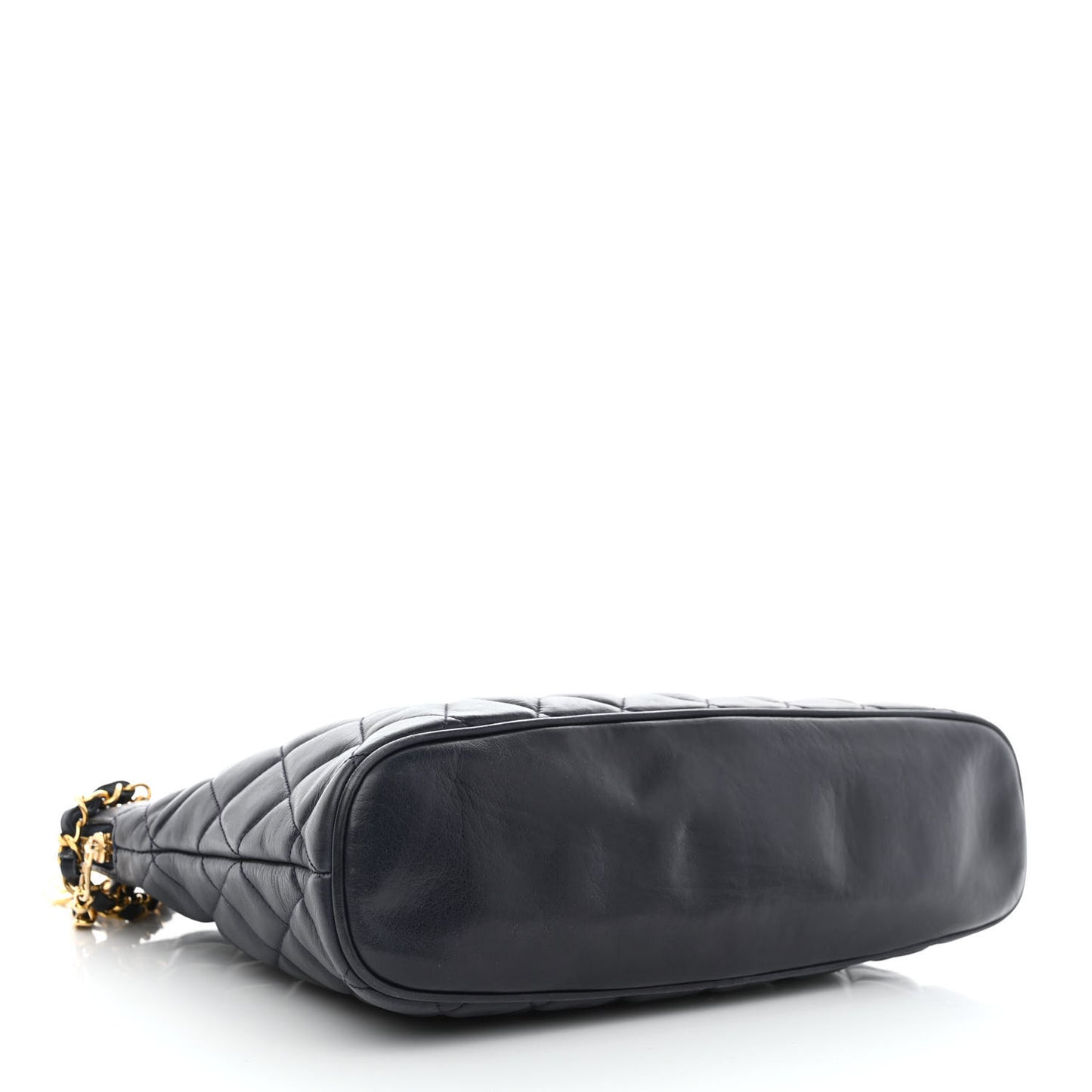Lambskin Quilted Shoulder Bag Navy
