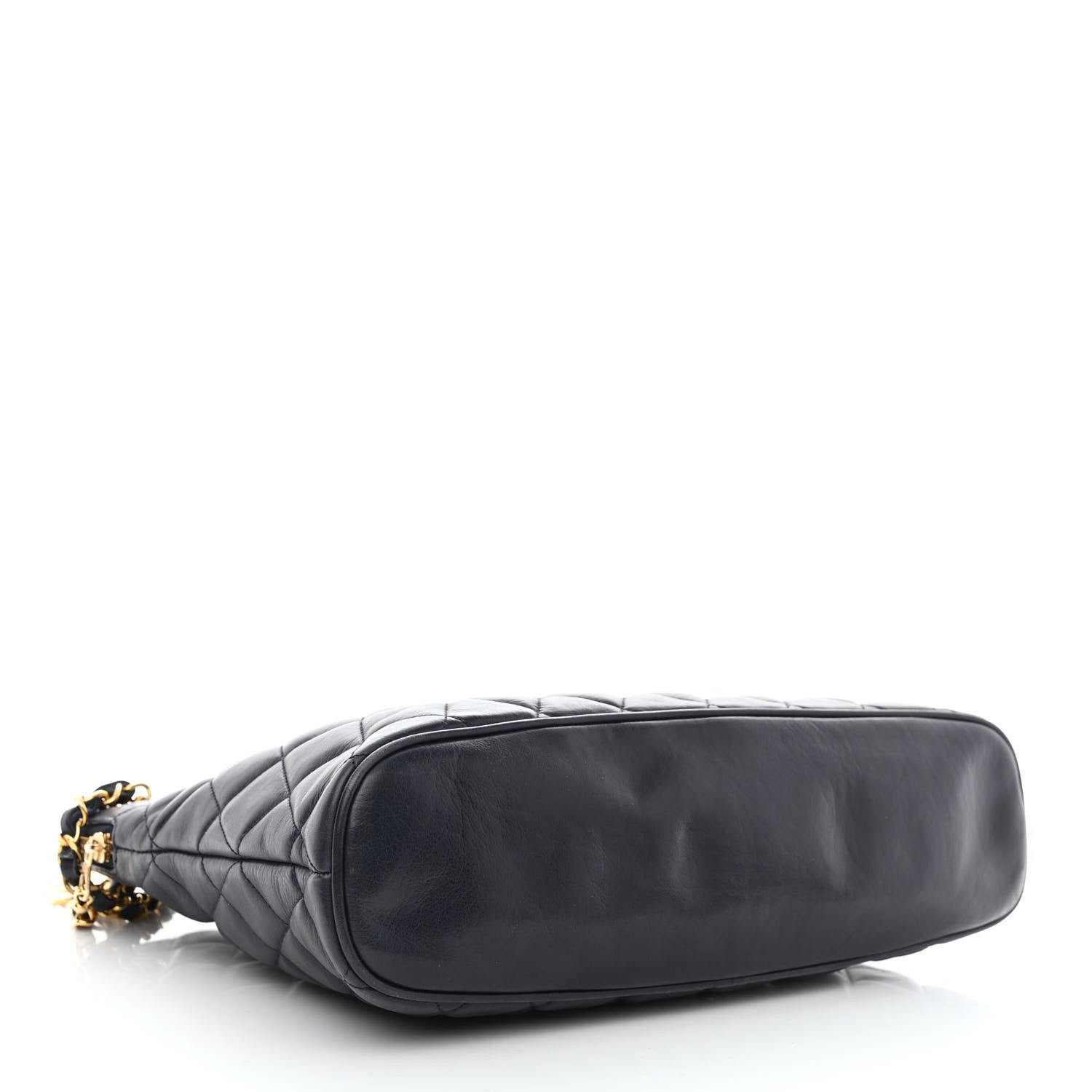 Chanel Lambskin Quilted Shoulder Bag Navy 3 of 10